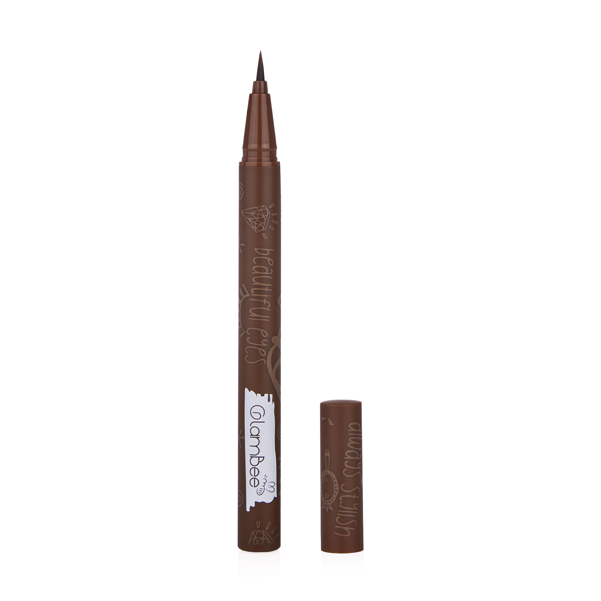 Маркер-тінт для брів GlamBee Brow Architect, 03 коричнево-сірий, 1 г